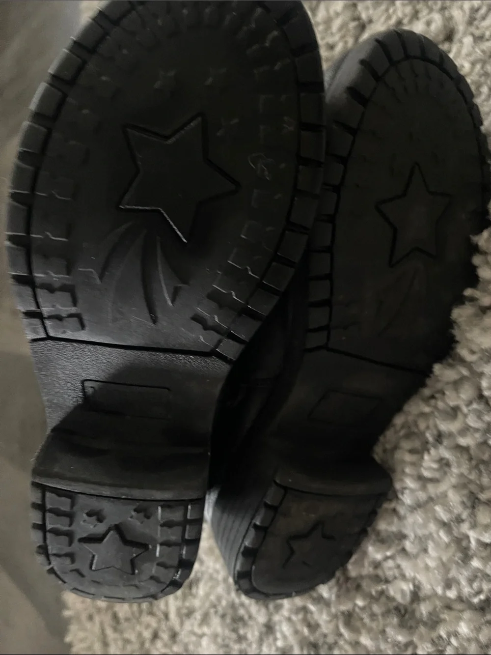 Michael Kors Black Faux Leather Mid-Calf Studded Harness Boots with MK Logo